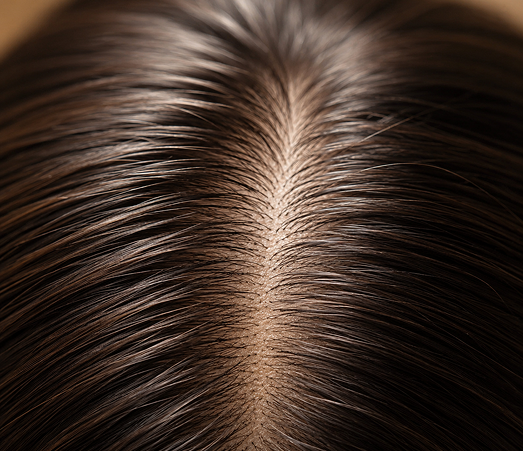 Hair texture close up
